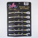 art. 6606 Blister Bombilla Malón acero inoxidable con refuerzo de bronce desarmable caño mediano redondo con virola de bronce