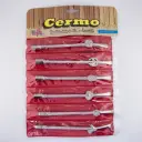 art. 1080 Bombilla Malón inoxidable desarmable caño mediano redondo con coco tambor y dije gauchezco