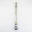 art. 920 Bombilla Malón Acero Inoxidable caño repujado virola de bronce refuerzo de bronce desarmable 